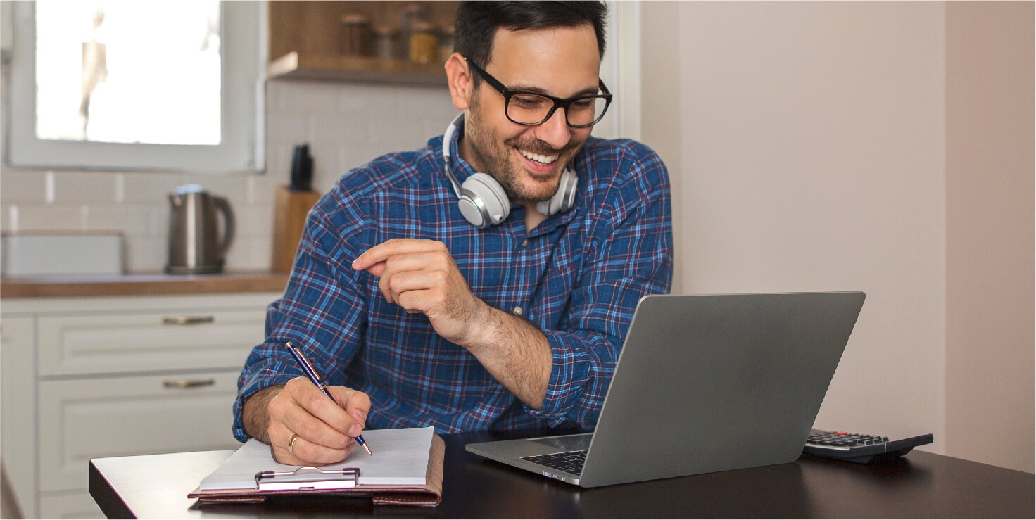 Man on laptop
